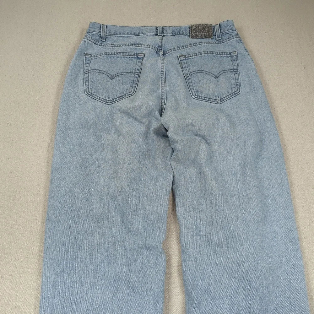 Vintage Levis Jeans Mens 36x34 Blue Silvertab Straight Relaxed 90s Made in USA